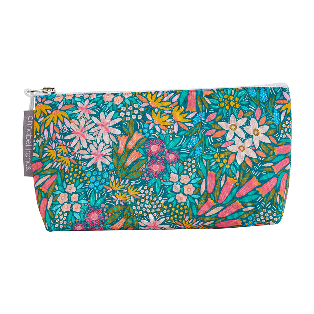 Cosmetic Bag - Cotton -  Small - Field of Flowers