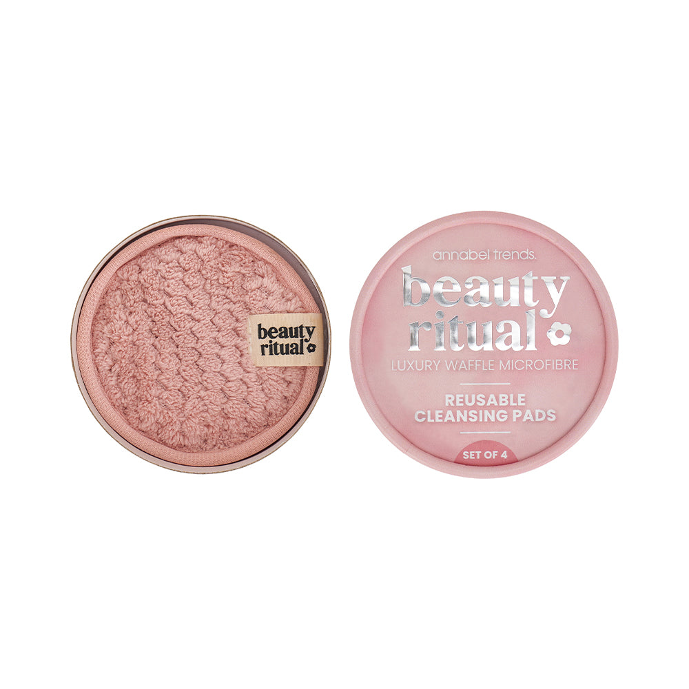 Beauty Ritual - Luxury waffle cleansing pads - dusty pink