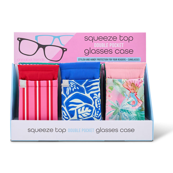 Double Glasses Case - Counter Pack of 24