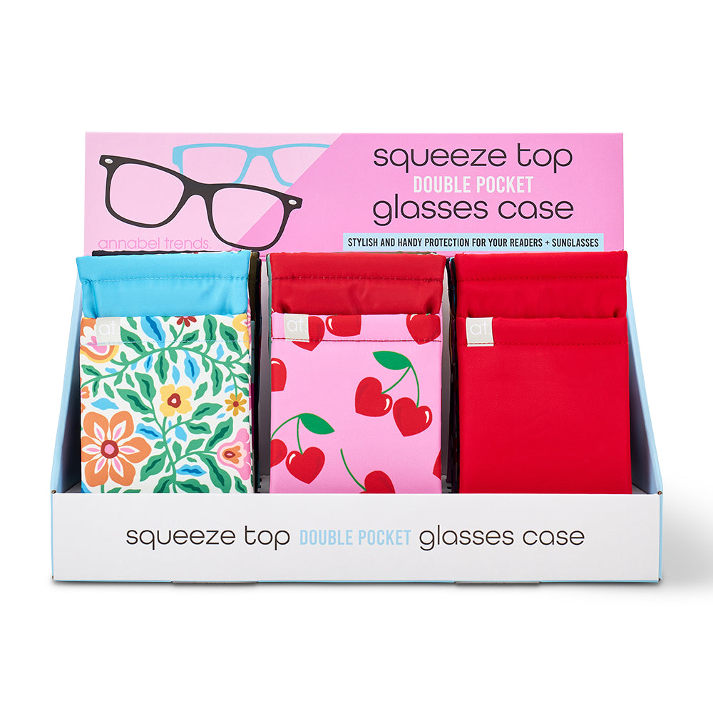 Double Glasses Case - Counter Pack of 24