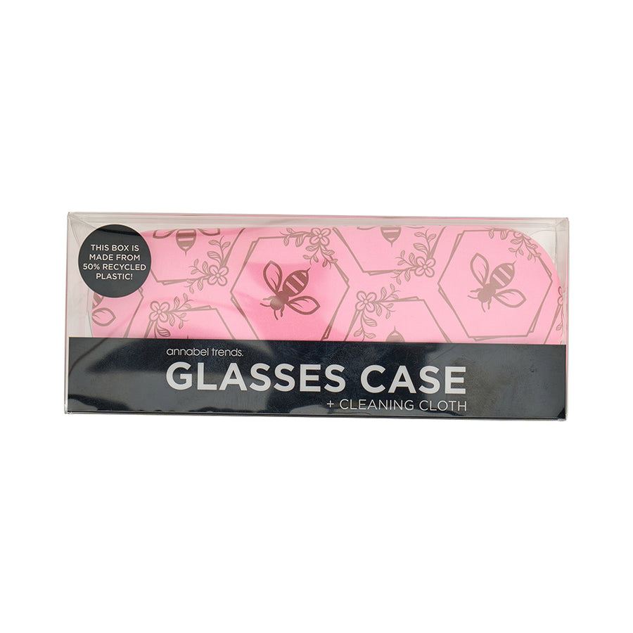Pink Bee- Glasses Case Combo