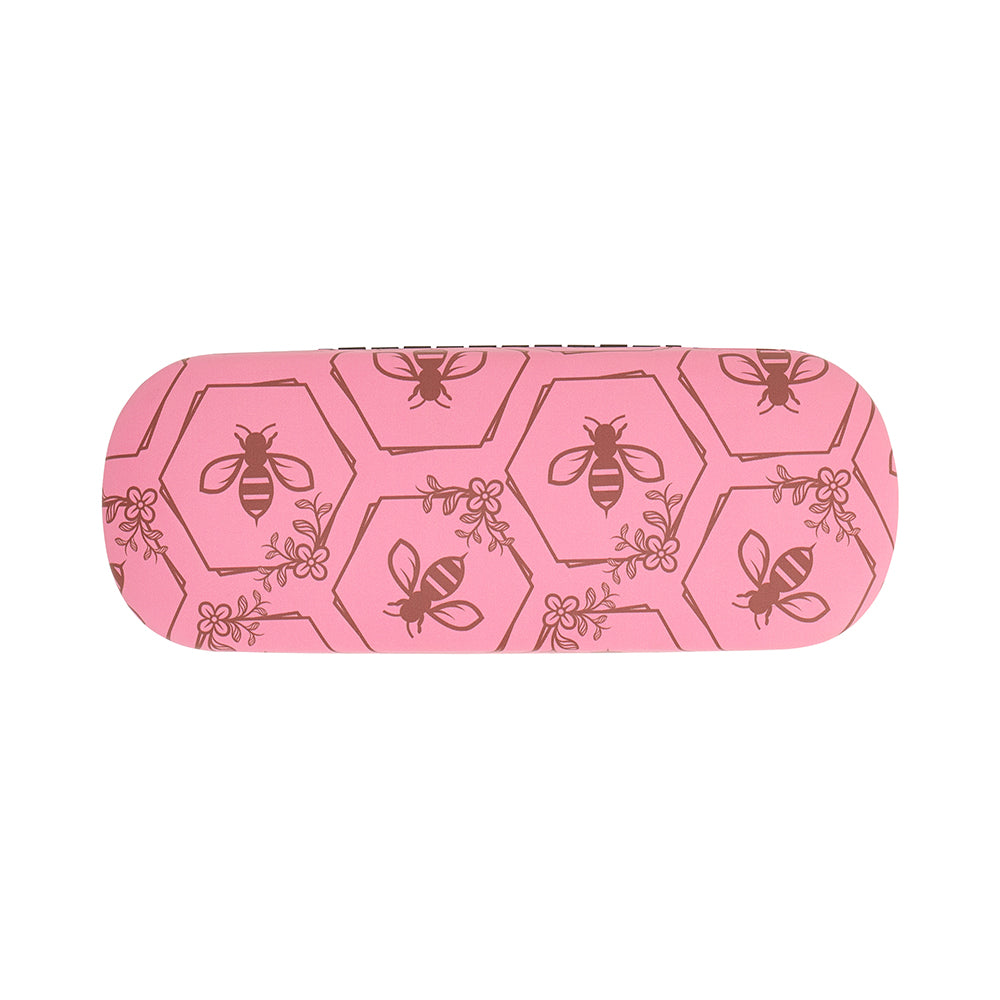 Pink Bee- Glasses Case Combo