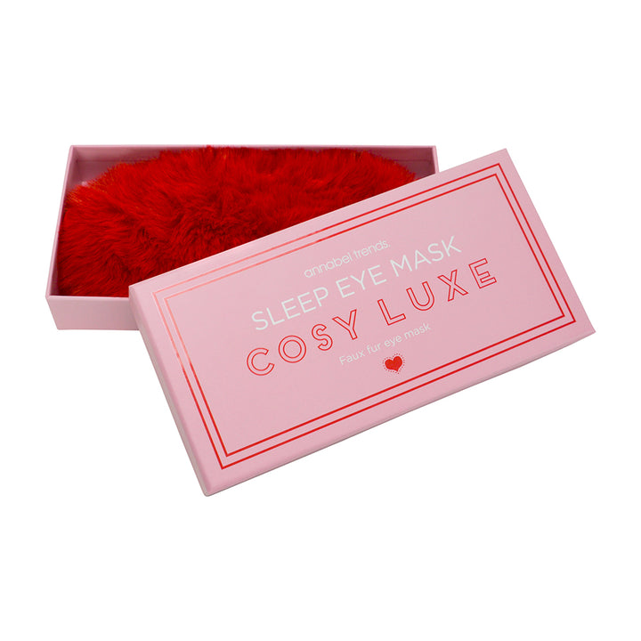 Cosy Luxe Eye Mask boxed - cherry