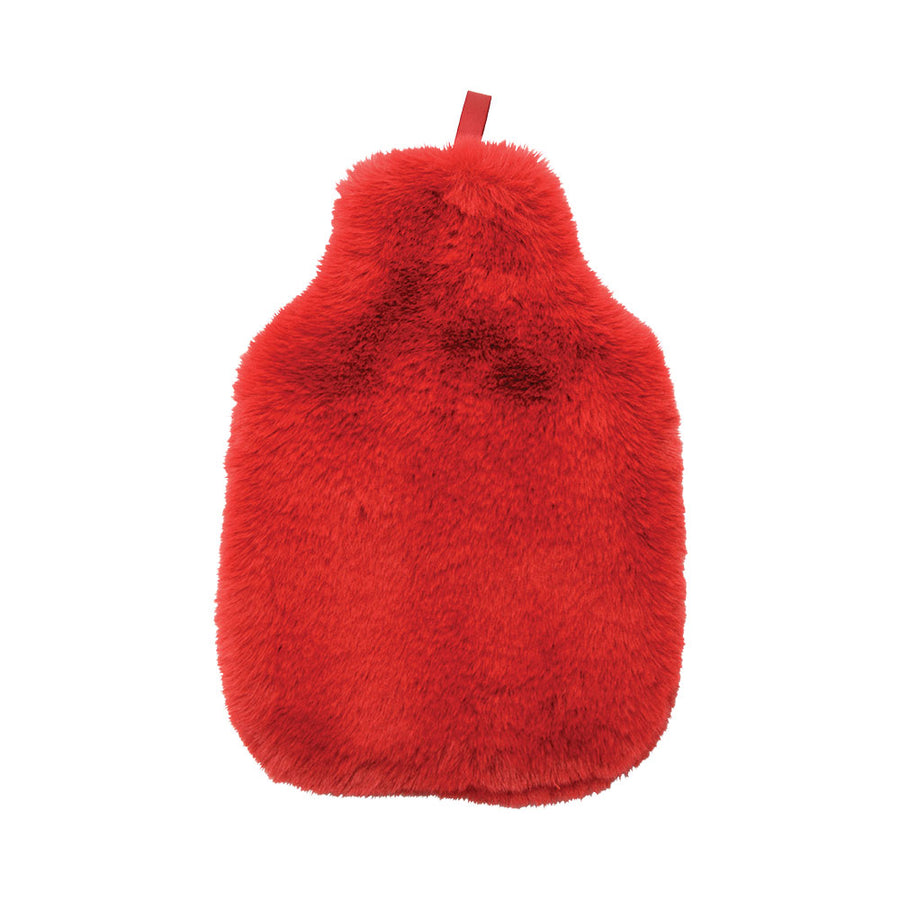 Hot Water Bottle cover cosy luxe - cherry