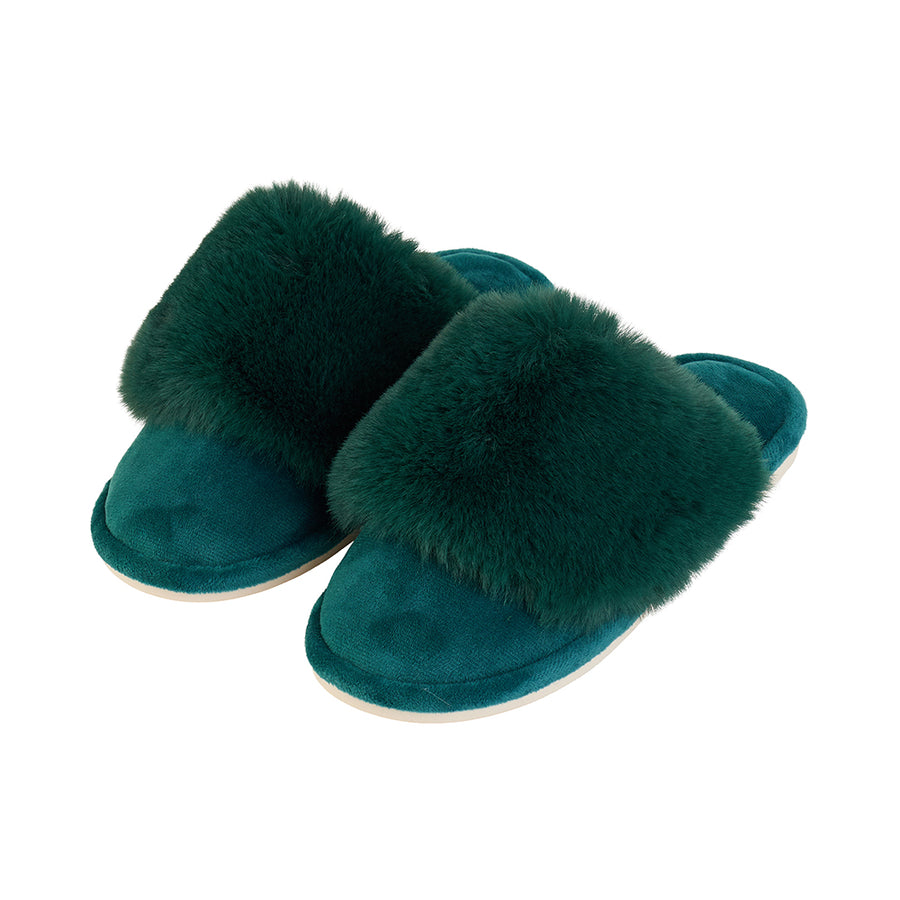 Cosy Luxe slippers - Emerald