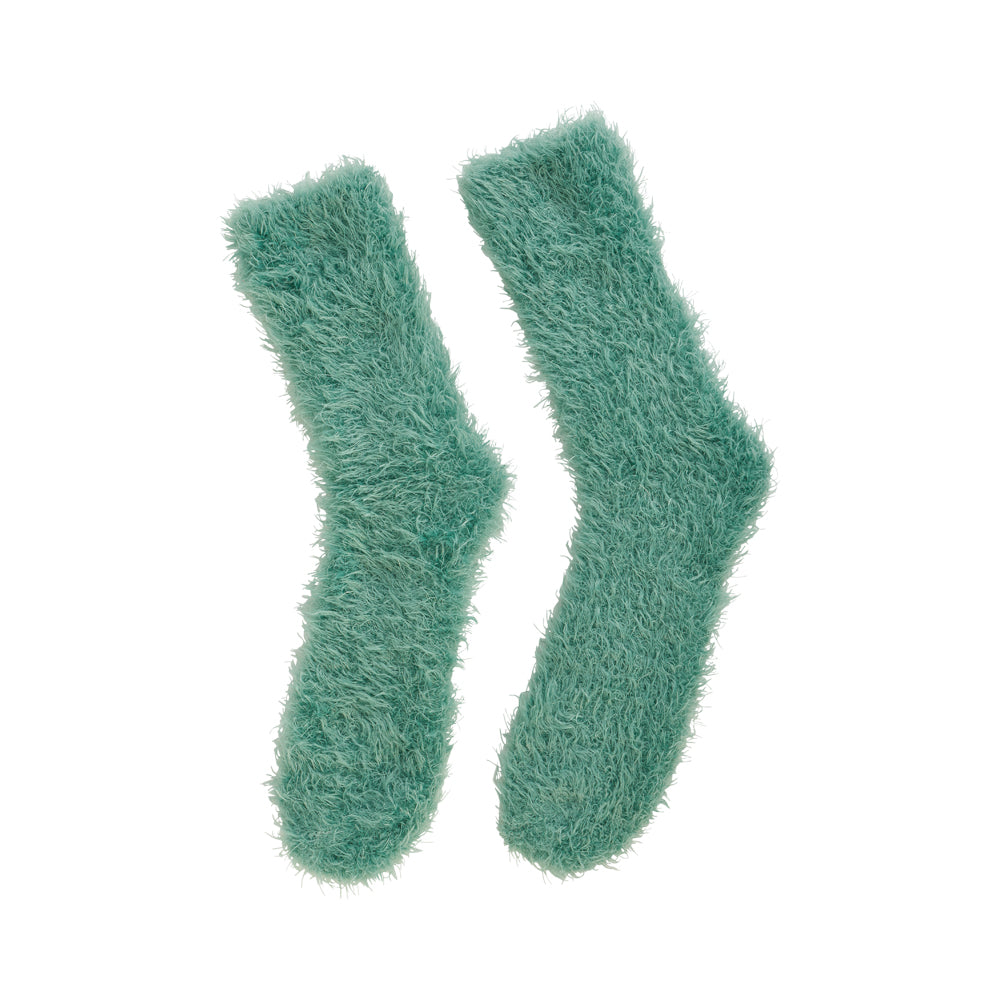 Short Fuzzy socks - Dark Sage