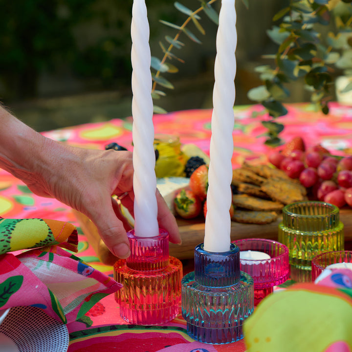 Annabel Trends - Jewel Candle Holder - pink - green - blue - orange - fruity
