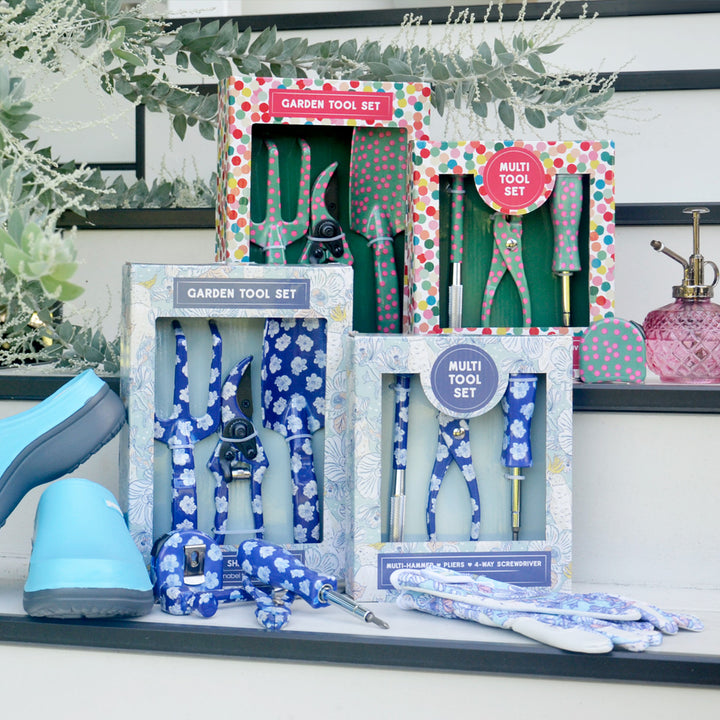Annabel Trends - Multi tools - gummiesie slides - hello cockie - sky blue - bubblegum - garden tools