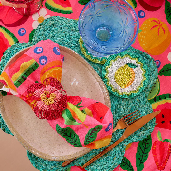 Tropicana - Tablecloth - Napkins - Placemats - Napkin Rings - Baskets