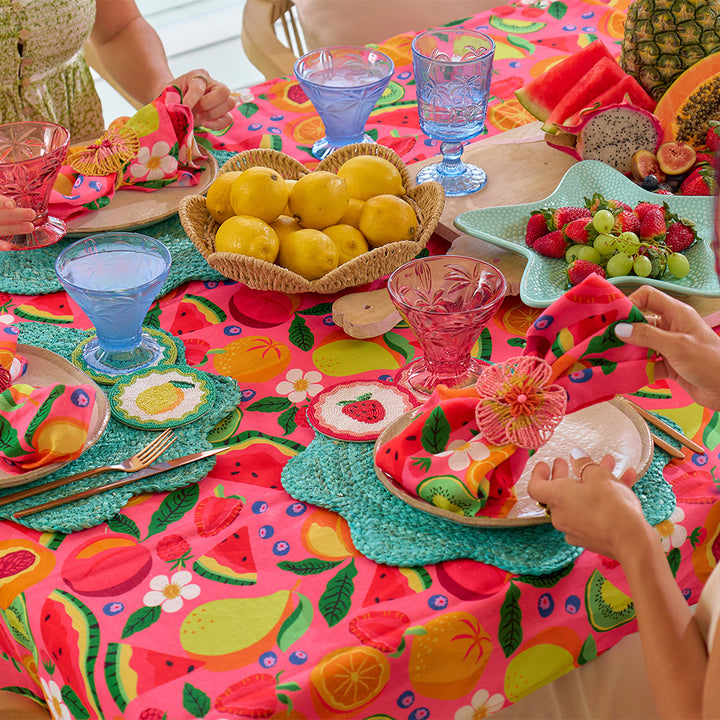 Tropicana - Tablecloth - Napkins - Placemats - Napkin Rings - Baskets