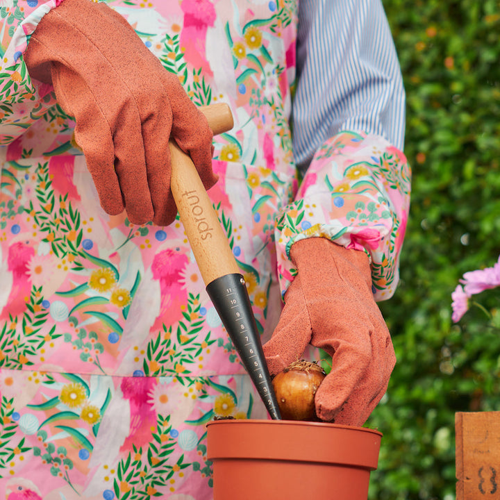 Long Sleeve Garden Gloves - Cotton - Galah