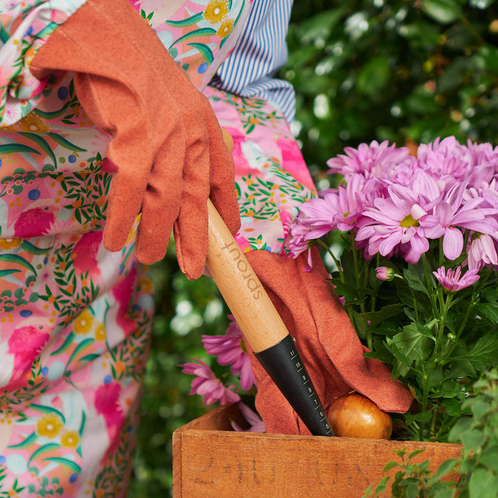 Long Sleeve Garden Gloves - Cotton - Galah