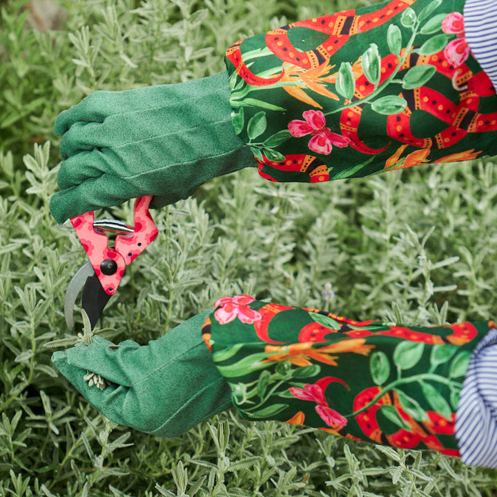 Long Sleeve Garden Gloves - Linen - Tutti Fruitti
