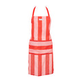 Annabel Trends Red Stripe linen apron