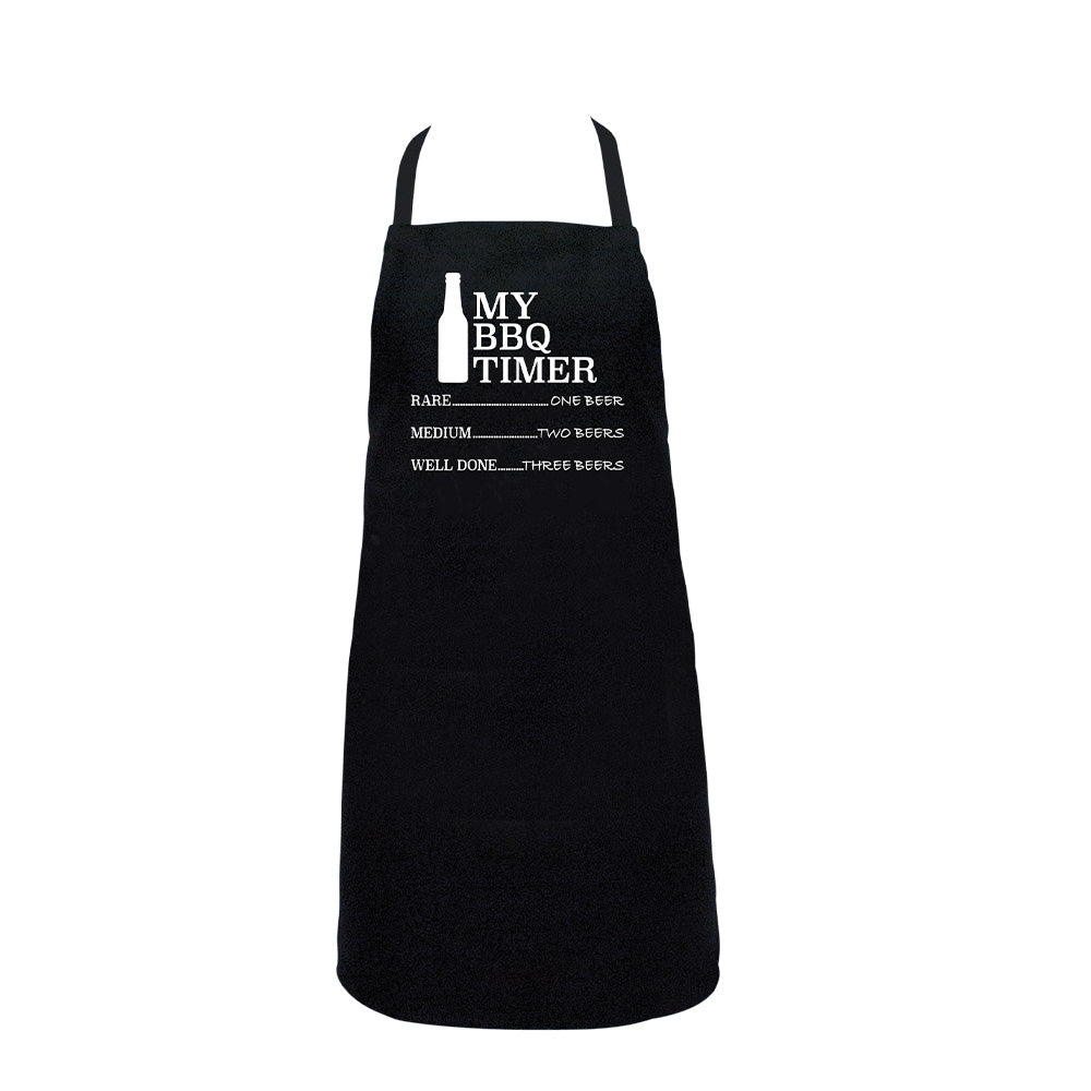 Screen Print Apron - BBQ Timer