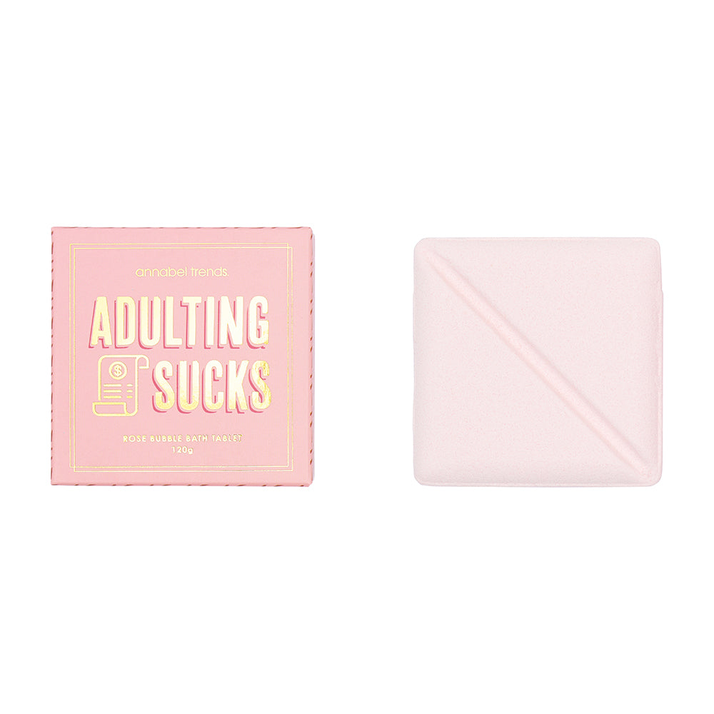 Annabel Trends Counter Pack of Bliss Bubble bath tablets- adulting sucks