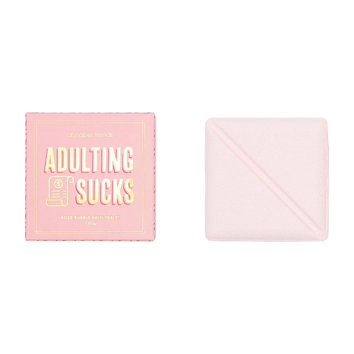 Annabel Trends Counter Pack of Bliss Bubble bath tablets- adulting sucks