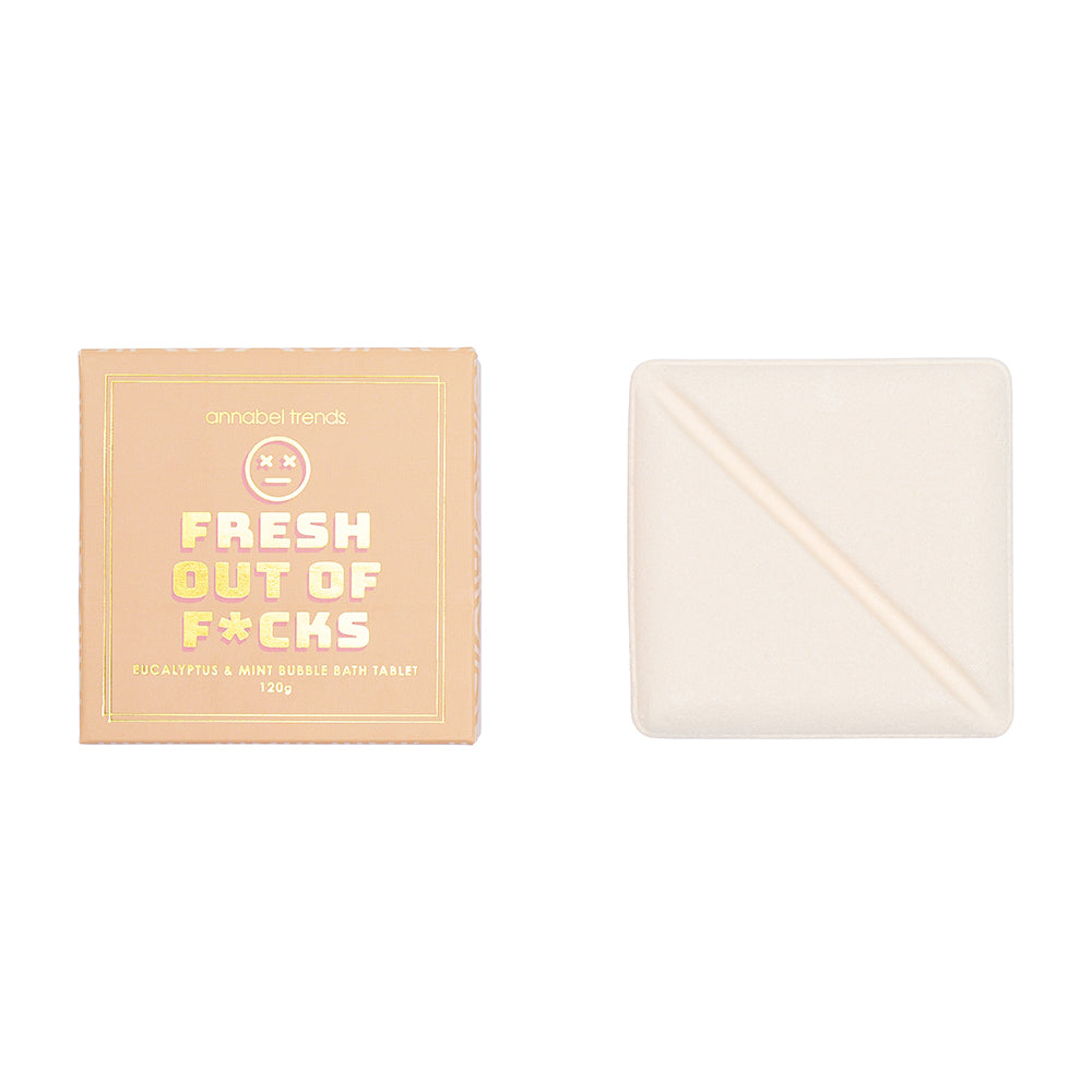 Annabel Trends Counter Pack of Bliss Bubble bath tablets- fresh out of fucks