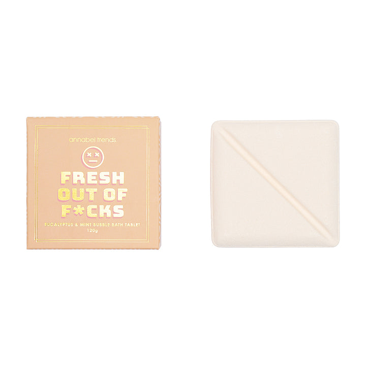 Annabel Trends Counter Pack of Bliss Bubble bath tablets- fresh out of fucks