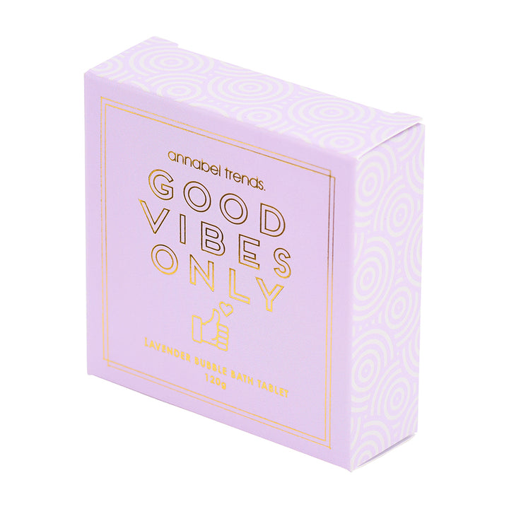Annabel Trends Counter Pack of Bliss Bubble bath tablets- good vibes only