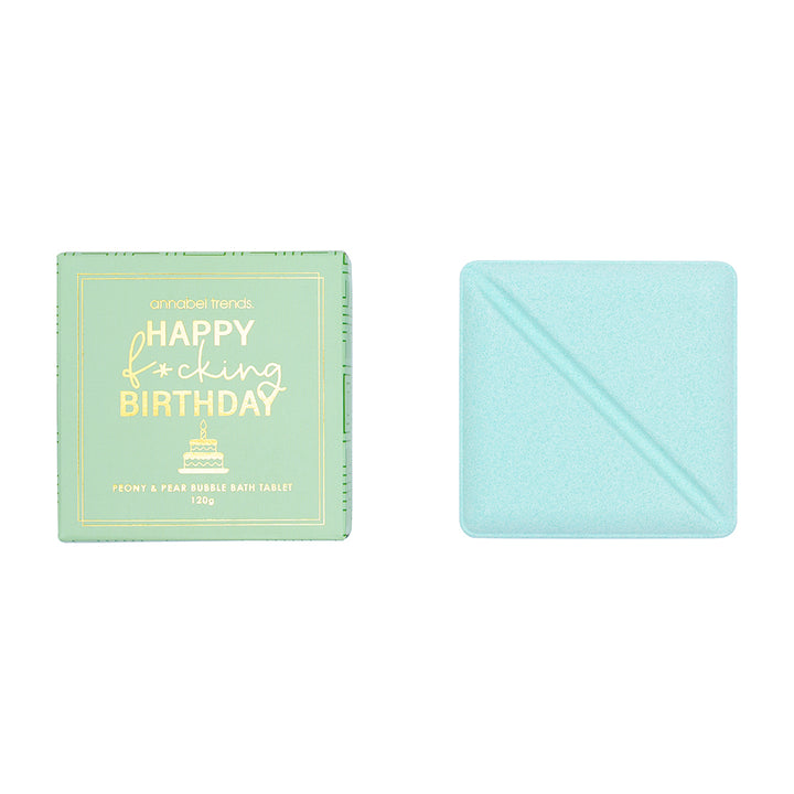 Annabel Trends Counter Pack of Bliss Bubble bath tablets- happy birthday