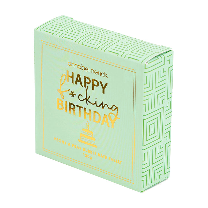 Annabel Trends Counter Pack of Bliss Bubble bath tablets- happy birthday