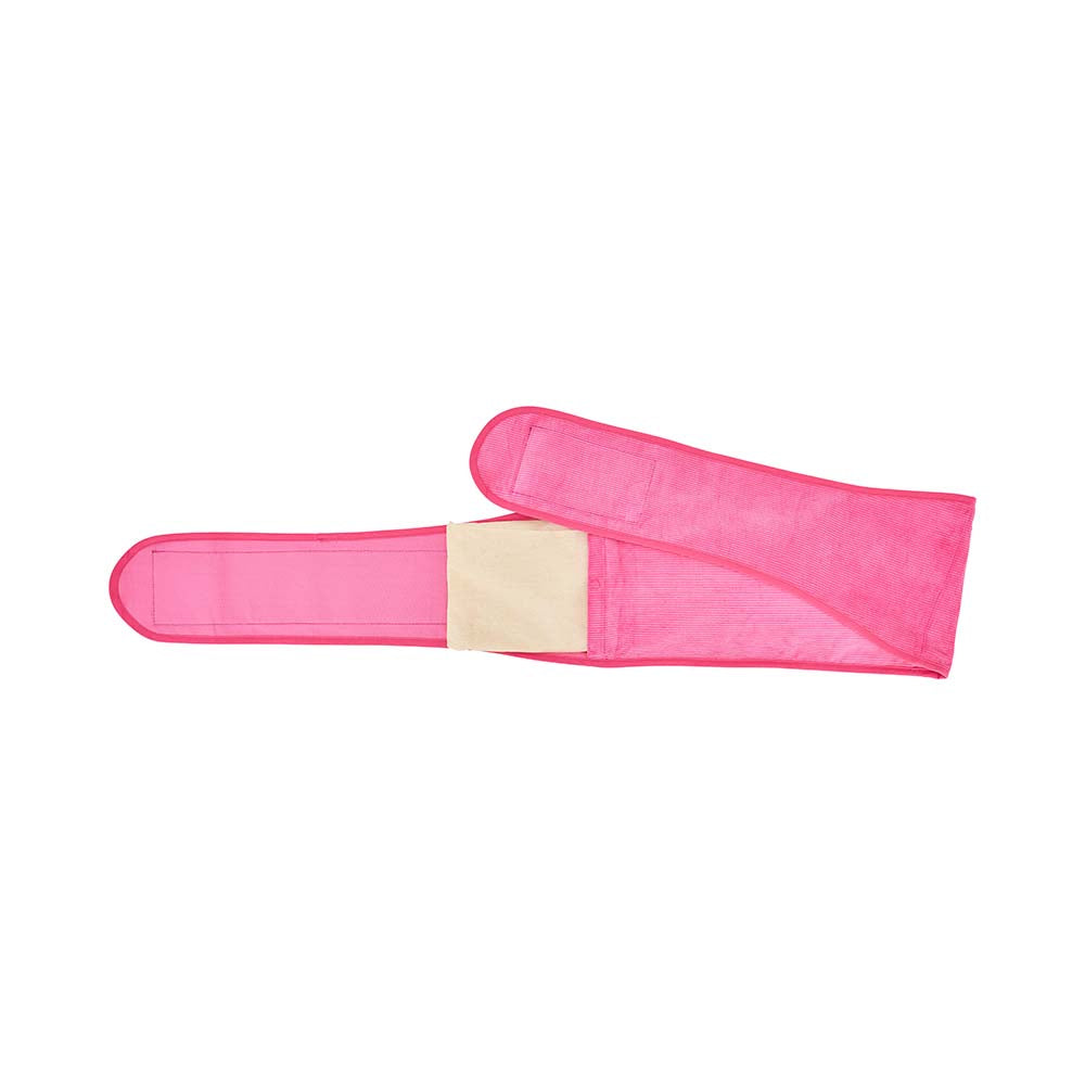 Pink Heat wrap with velcro on a white background