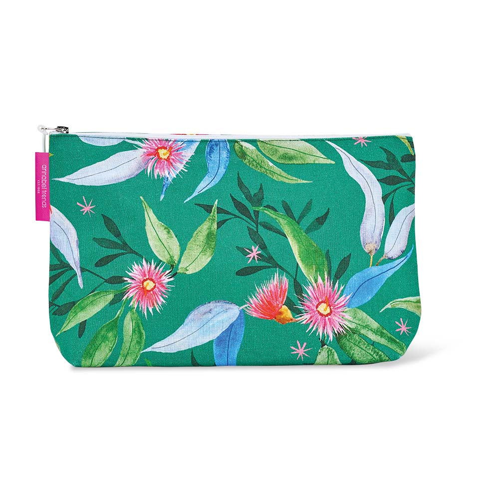 Floral-patterned cos bag green blossom