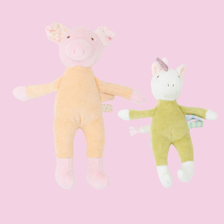 Cuddly Wuddlies Large Pig, Small unicorn