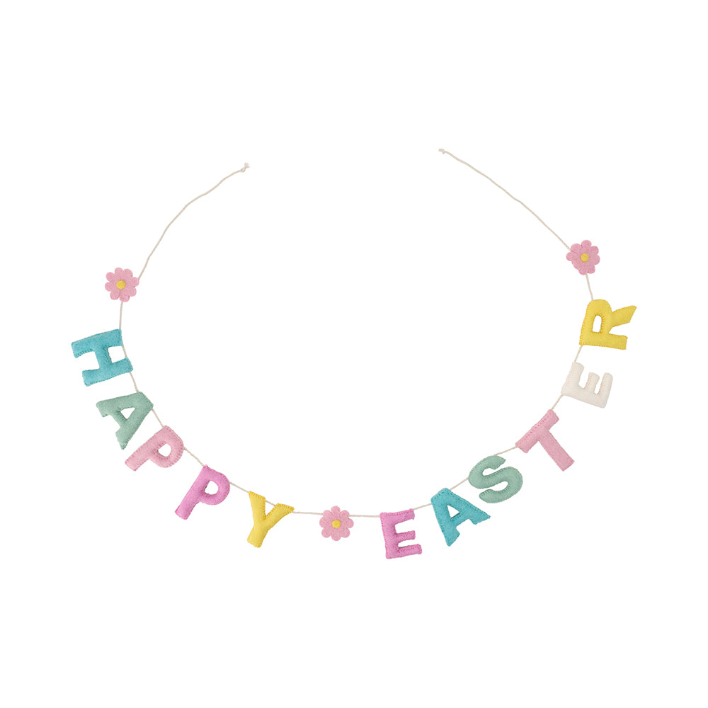 colourful Happy Easter felt bunting