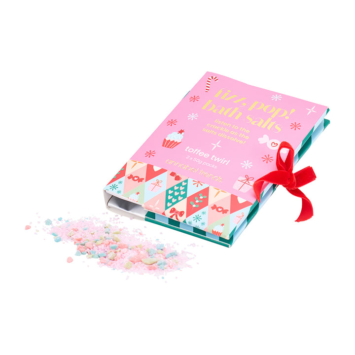 Annabel Trends Festive Crackle Bath Salts Toffee Twirl