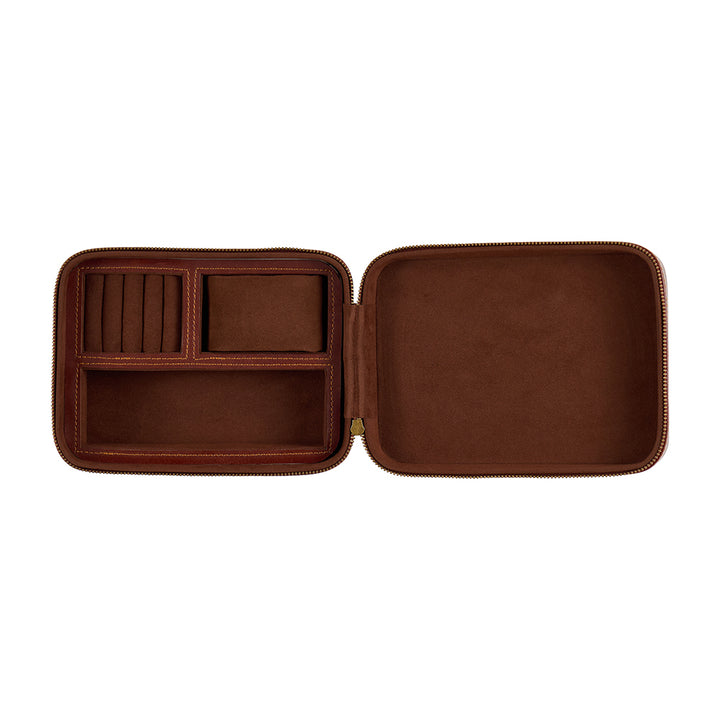Annabel Trends Gentlemans Travel box for watches, rings, cuff links and more