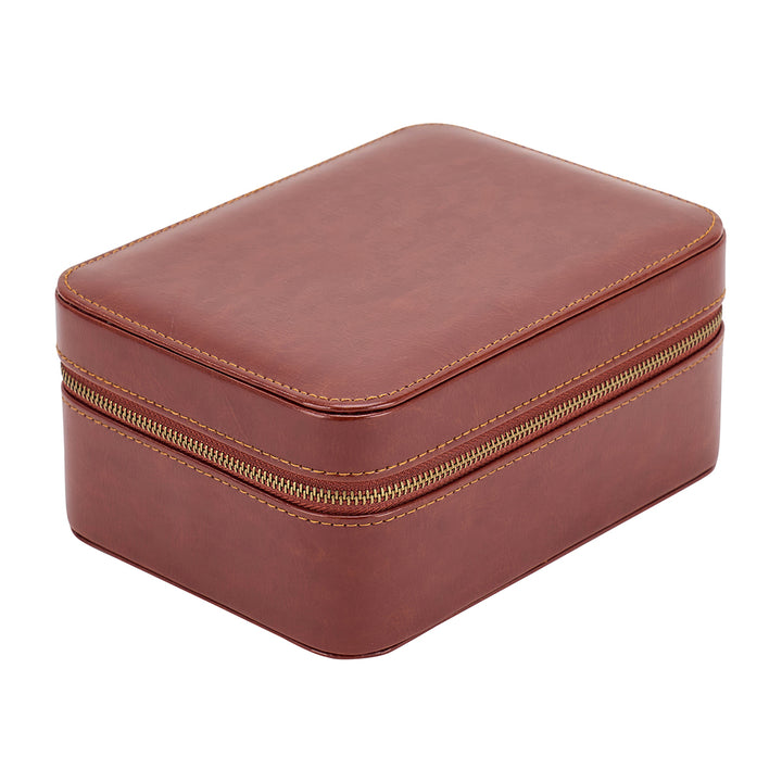 Annabel Trends Gentlemans Travel box for watches, rings, cuff links and more