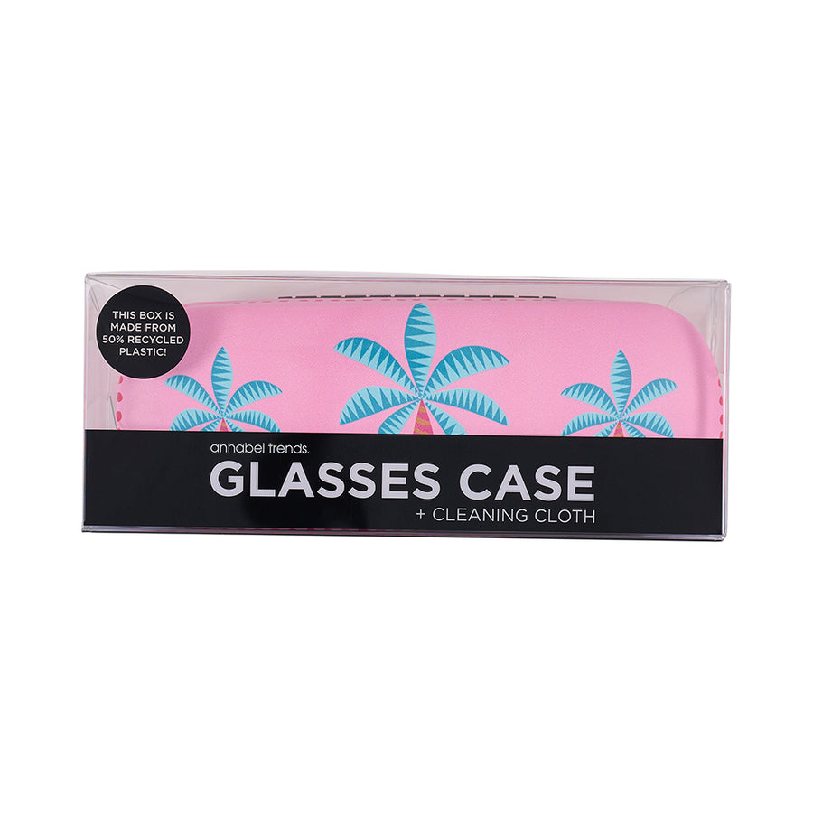 Annabel Trends Glasses Case Combo with Cleaning Cloth in Fiesta Palm