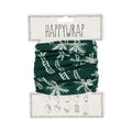 green happywrap with white palm trees, featuring 'Happywrap' branding.