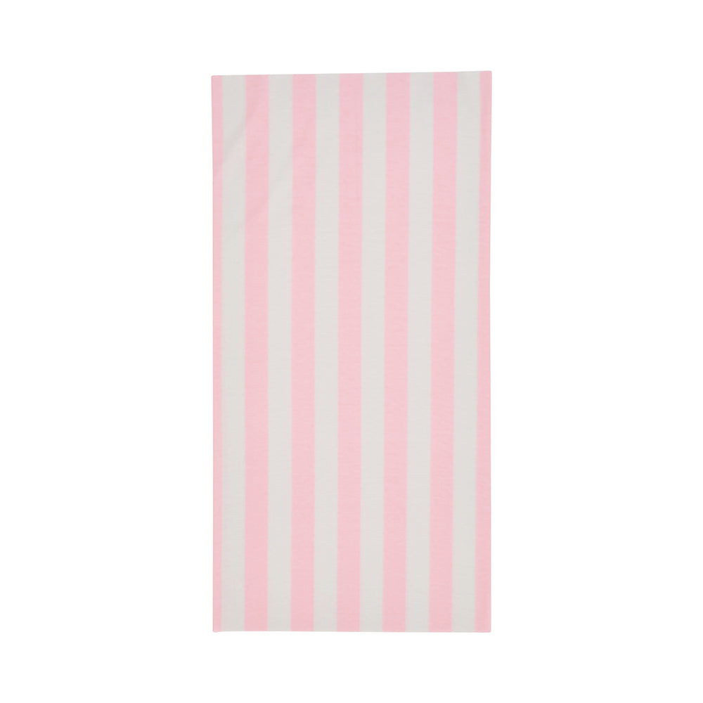 happywrap with pink and white vertical stripes on a white background