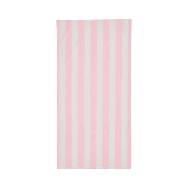 happywrap with pink and white vertical stripes on a white background