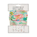 Floral headband with mermaid design on a white background, featuring 'Happywrap' branding.