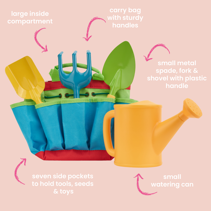 info graphic for kids gardening tool