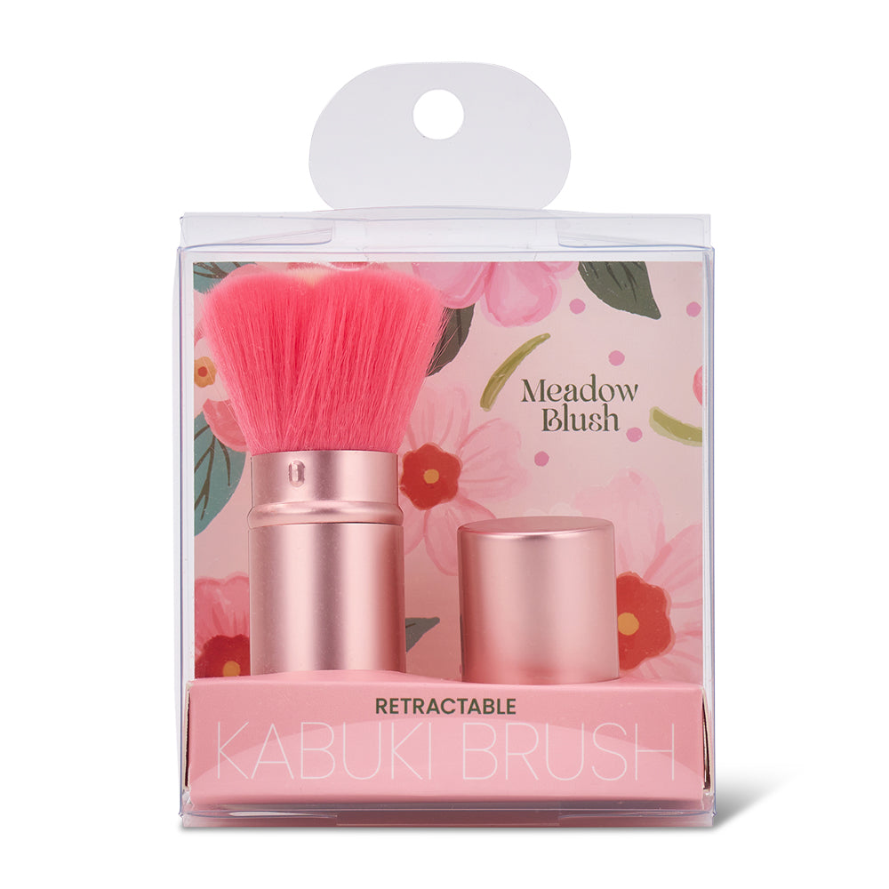 Retractable Kabuki Brush - Meadow Blush
