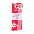 Pack of annabel trends napkins with red and white design on a white background