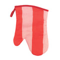 annabel trends red stripe linen single oven mitt