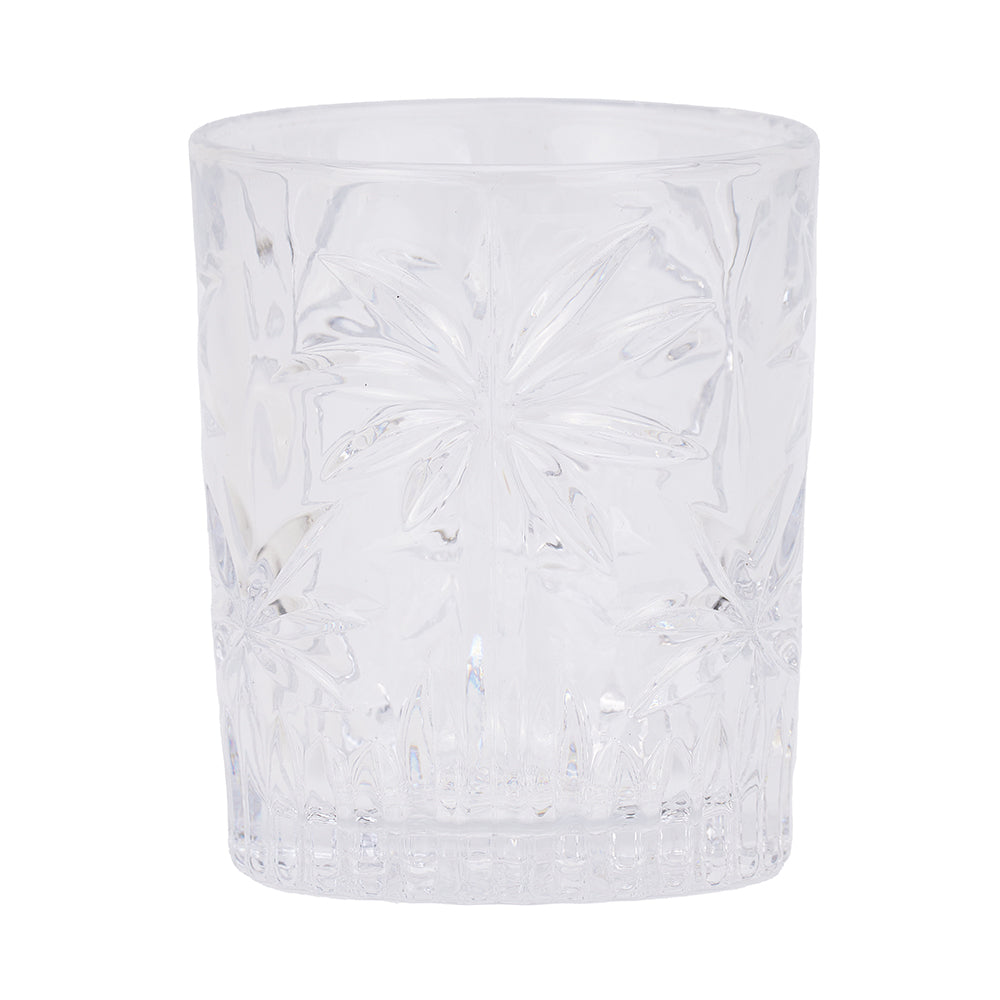 palm tree clear tumbler