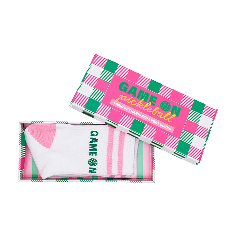 Annabel Trends Boxed socks- Pickleball - Game on