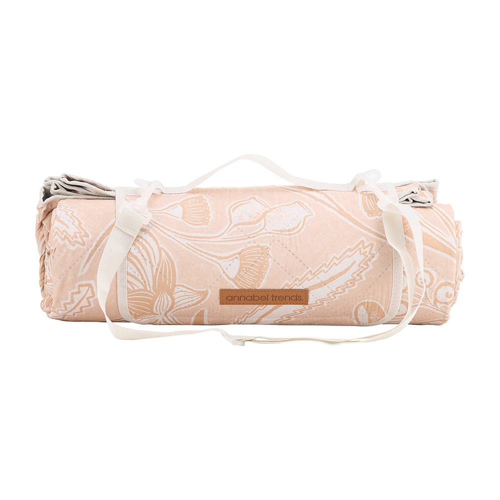 Annabel Trends Picnic Mat in Trailing Natives Tan
