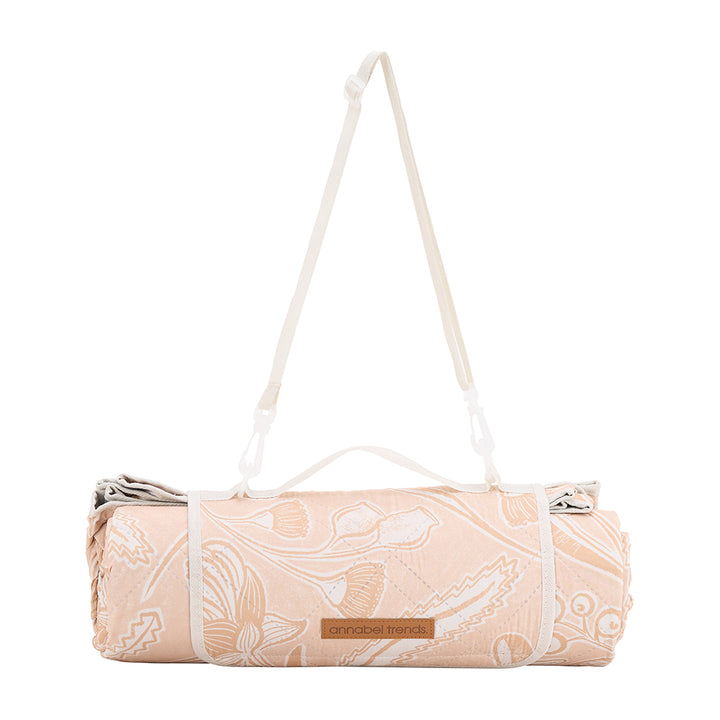 Annabel Trends Picnic Mat in Trailing Natives Tan