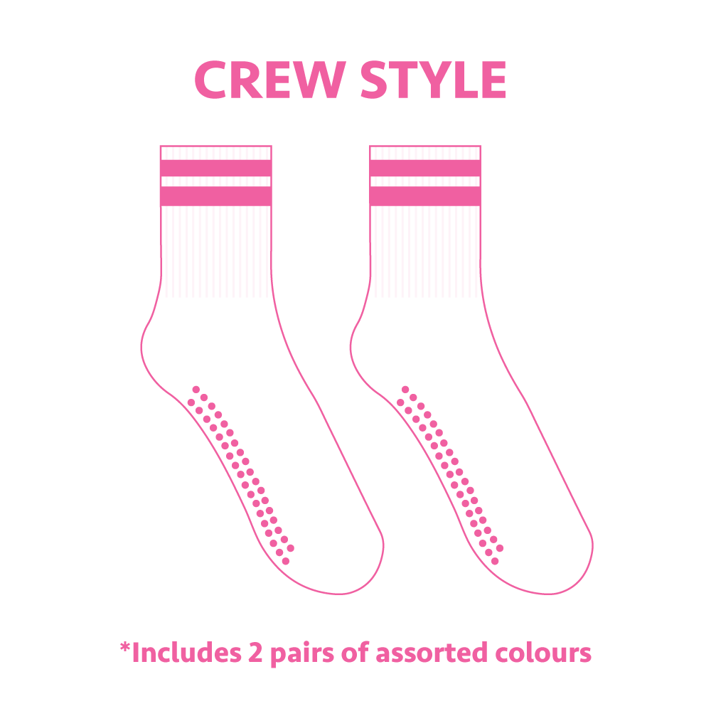 Soleful Grip Socks - 2 Pairs Assorted