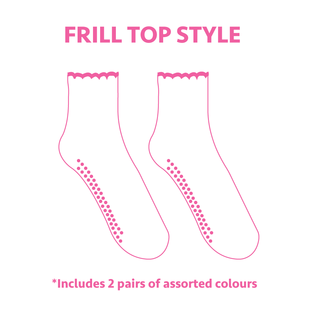 Soleful Grip Socks - 2 Pairs Assorted