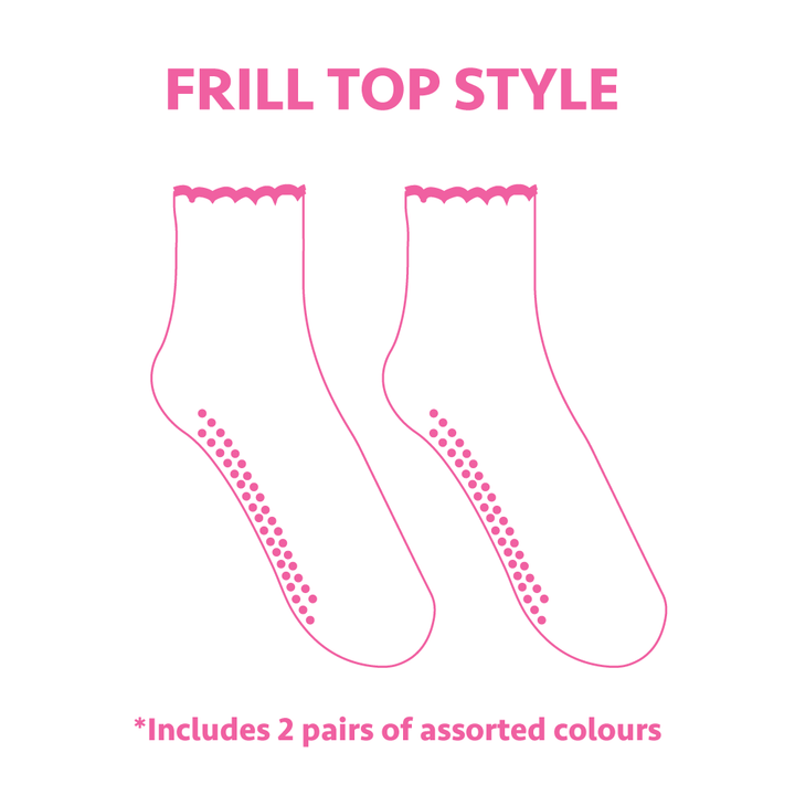 Soleful Grip Socks - 2 Pairs Assorted