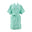 Green textured robe on a white background
